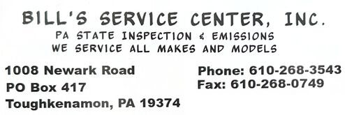 Bill's Service Center, Inc.